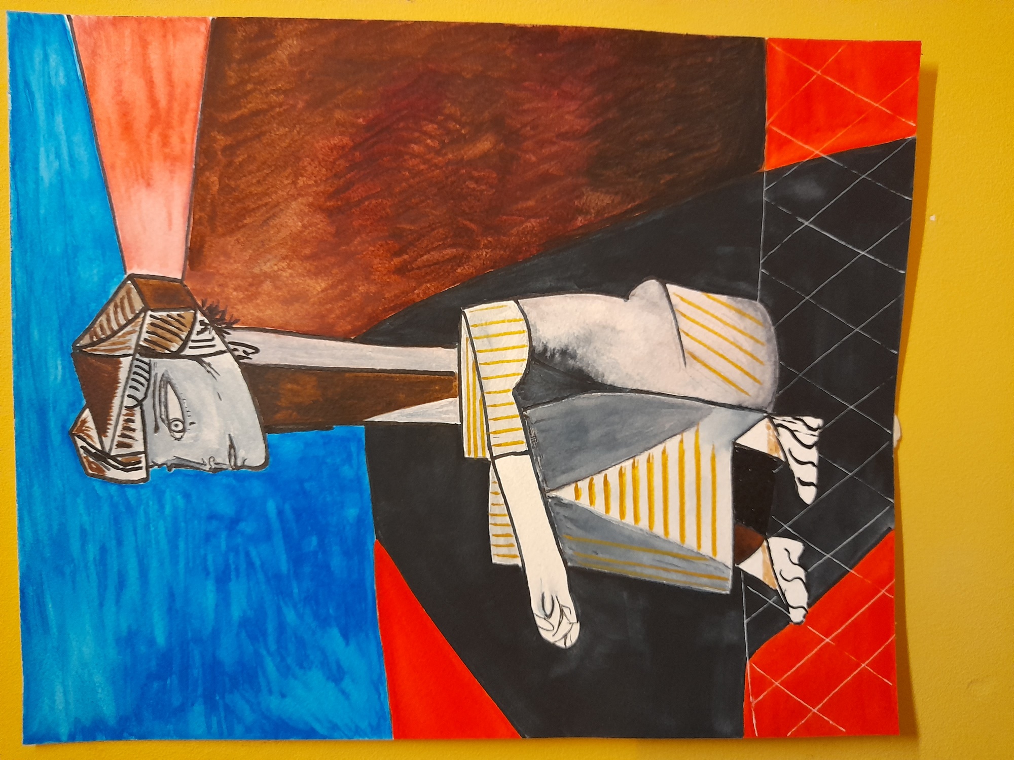 Abstract reproductie van picasso  image