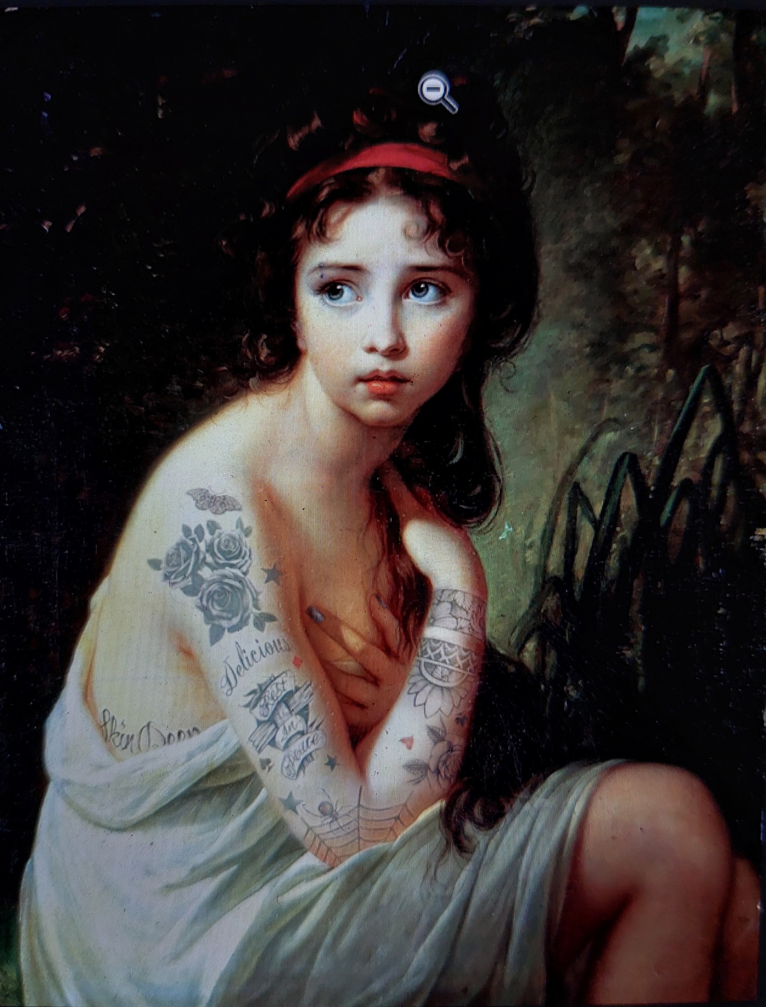 Bathing in ink image