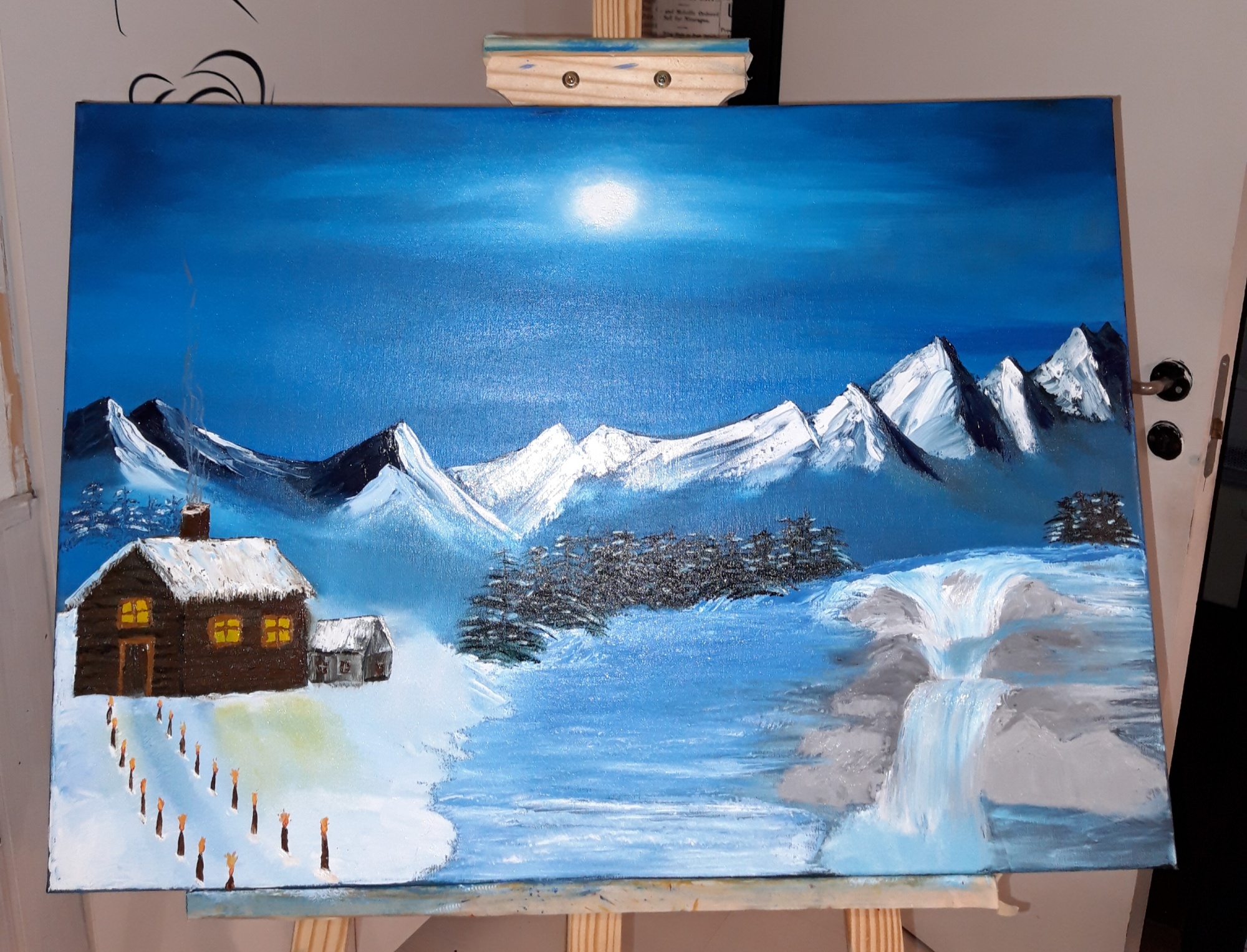 Winters evening  image