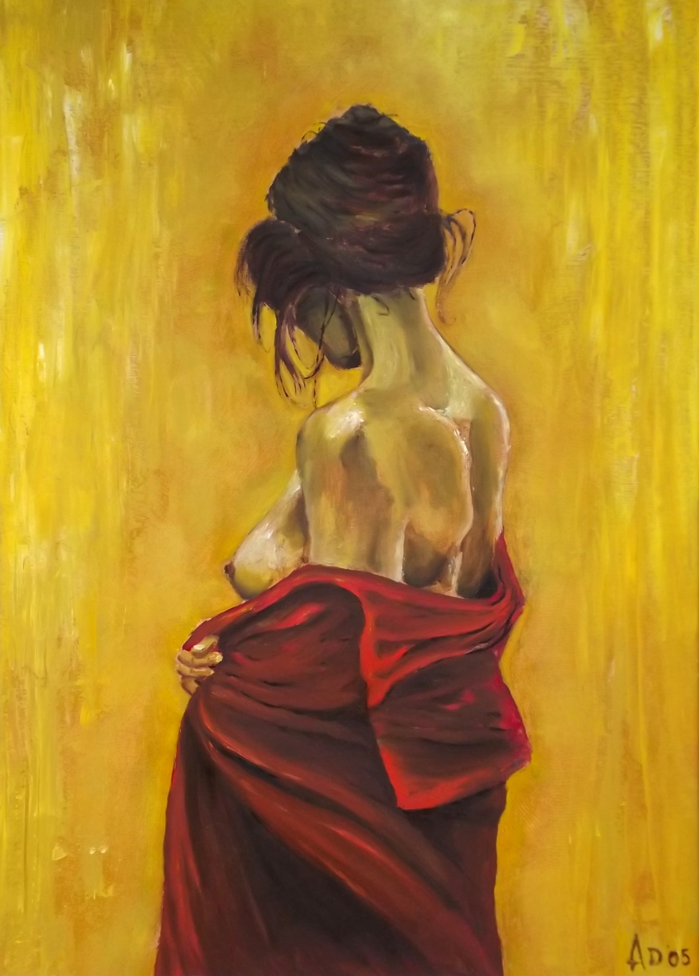 Lady with bathrobe image