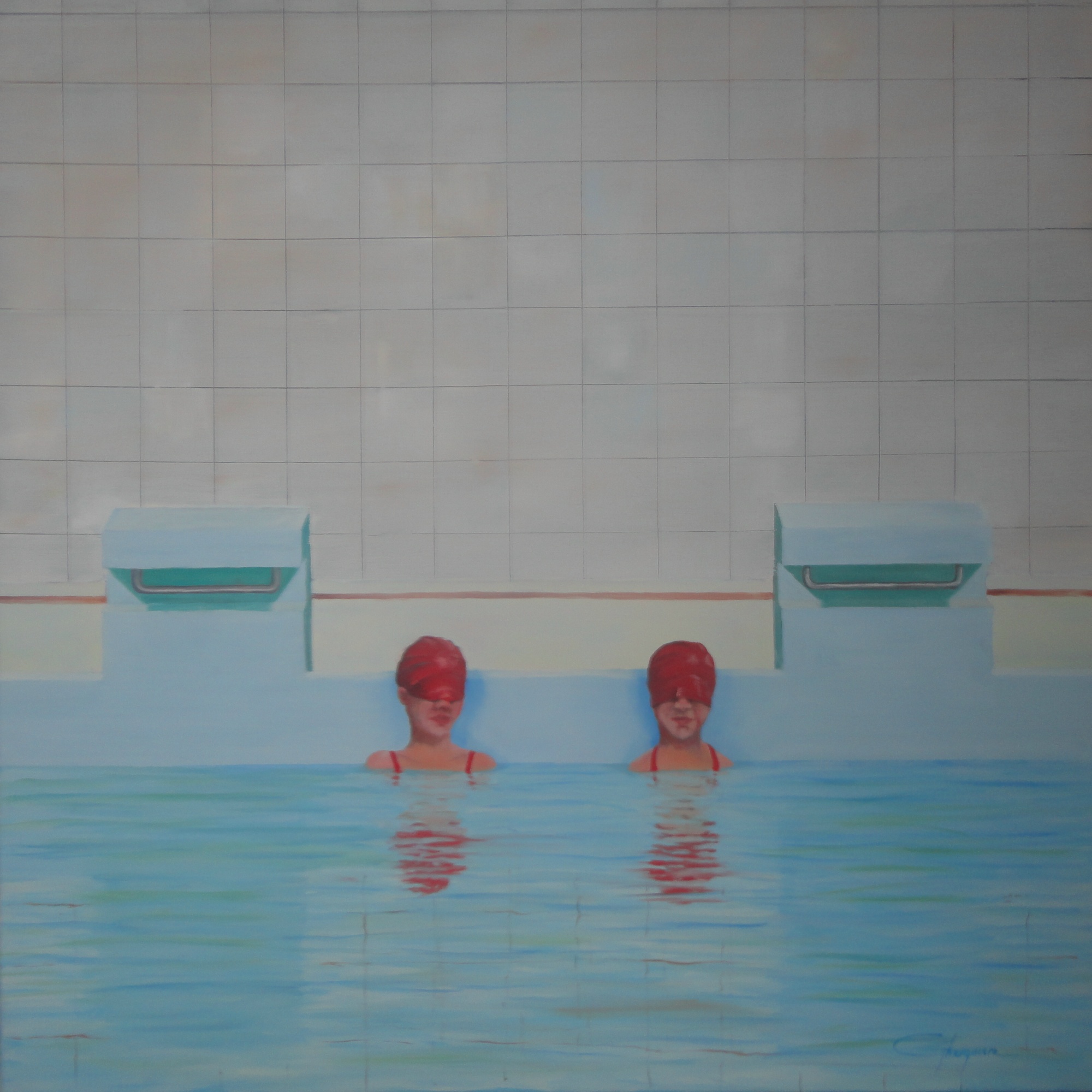 Swimming blind image