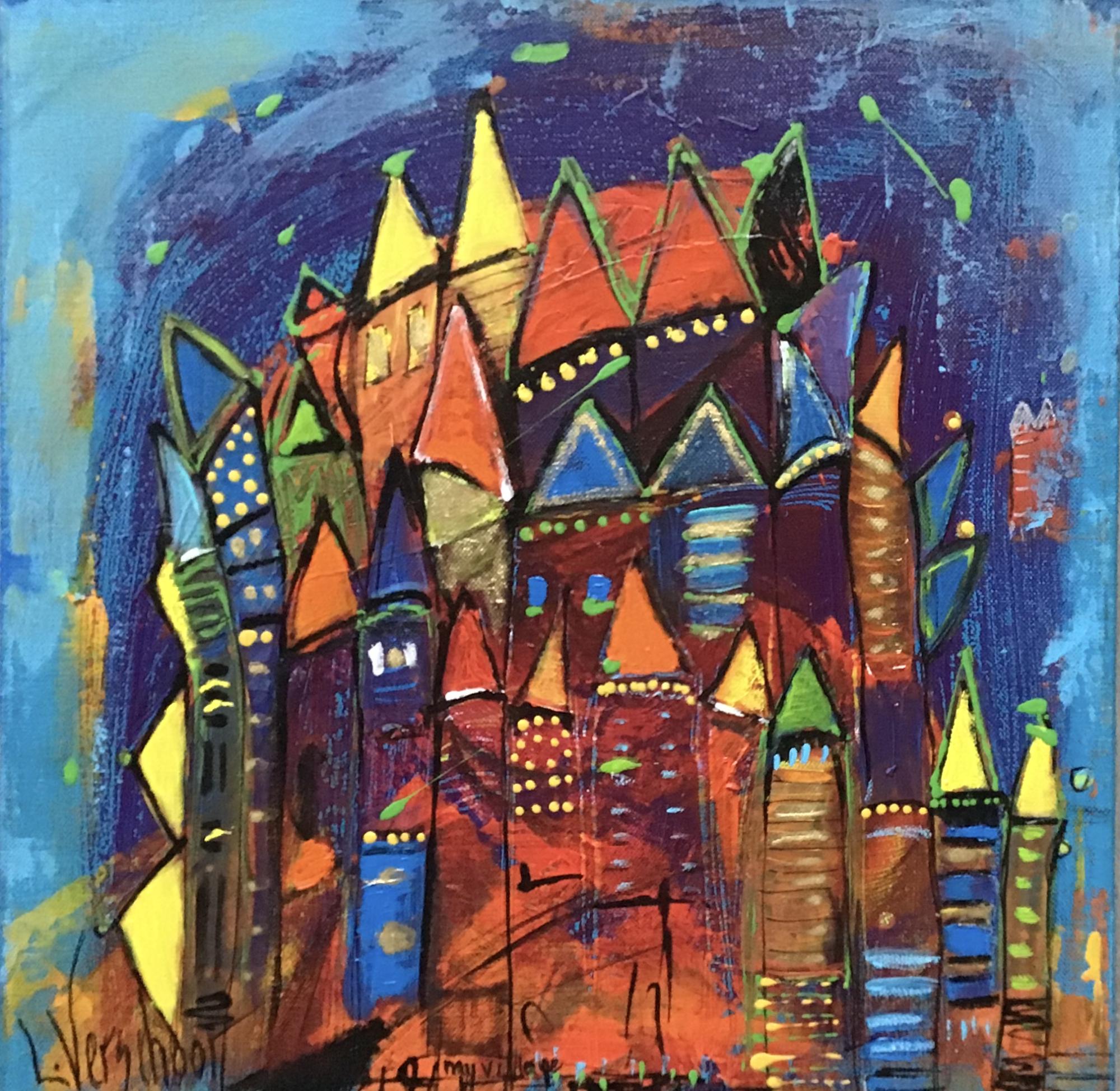 City in The mountain image