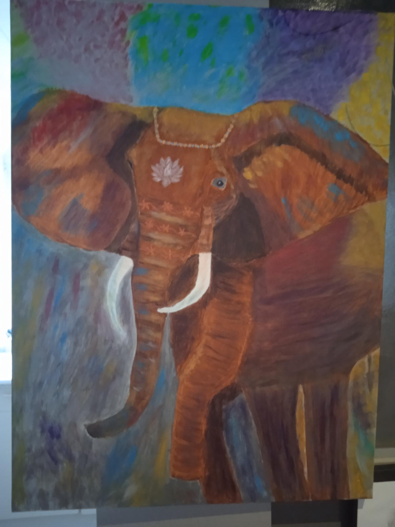 Olifant India Holi feest image
