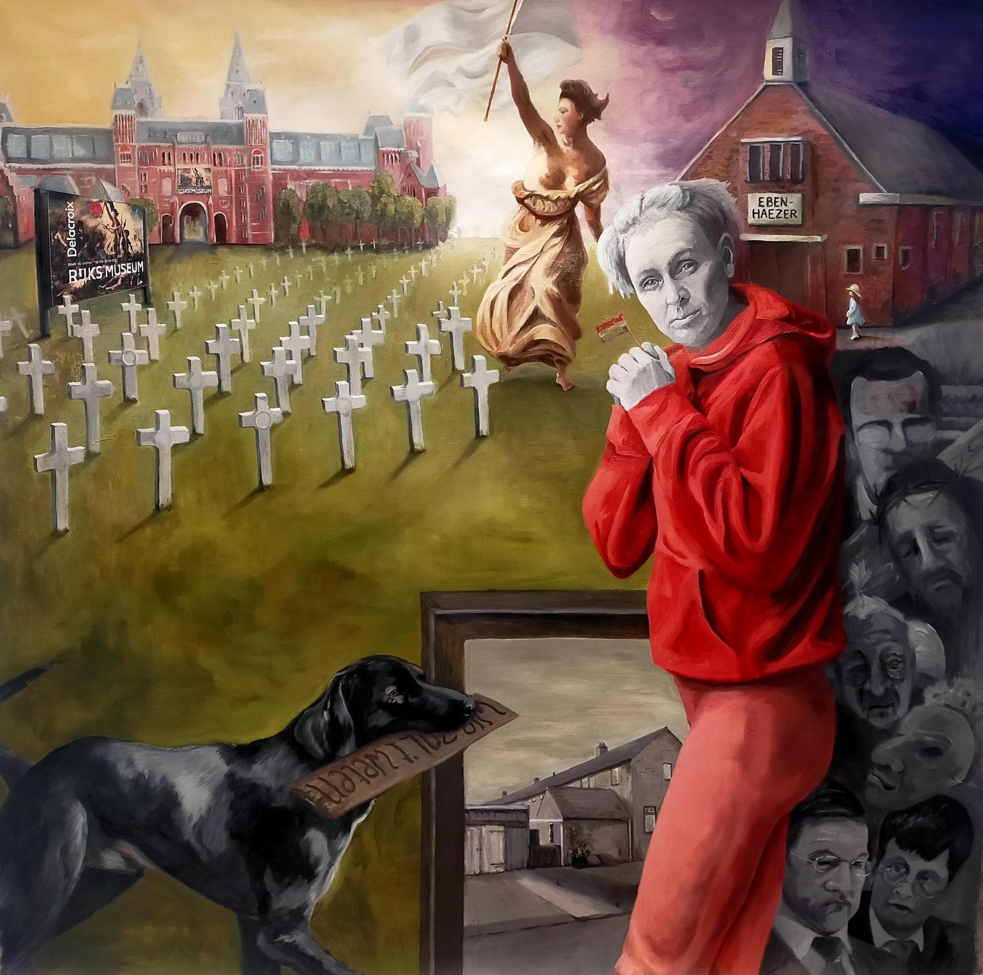 Vrijheid gaat in Rood gekleed. image