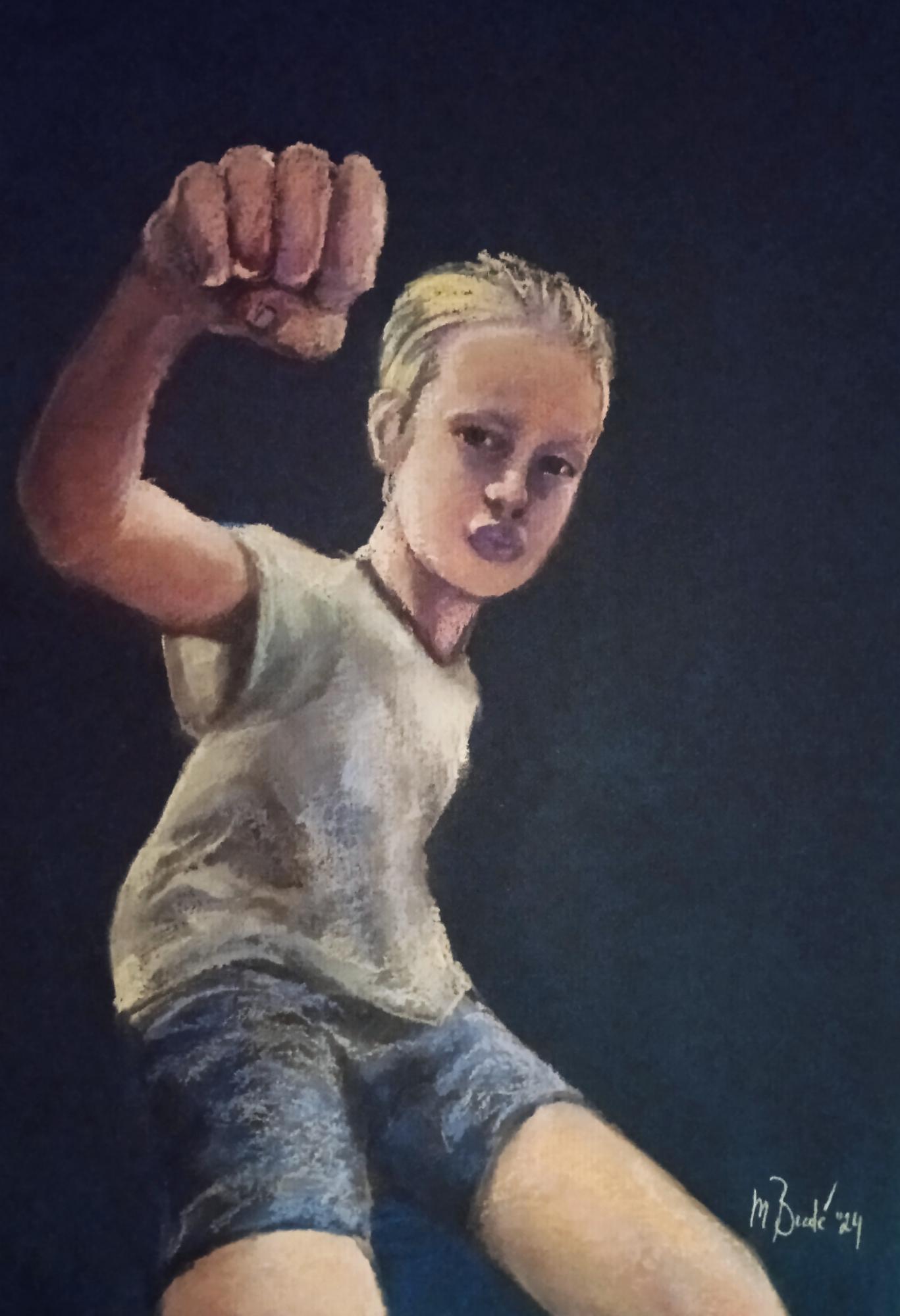 Jongen met vuist image