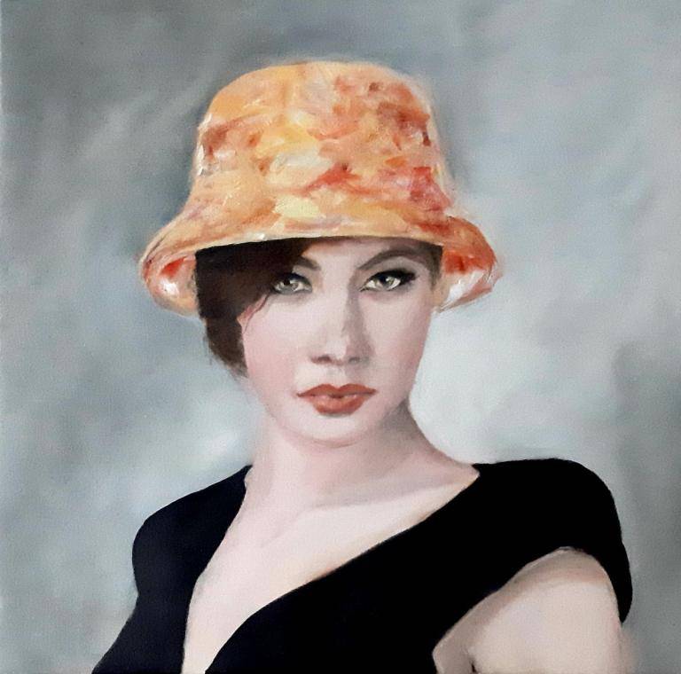 Lady with hat image
