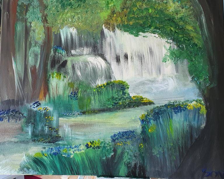Forest Waterfall /sold image