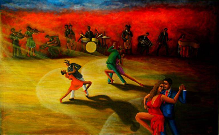 Impression of dancing music Impression of dancing music image