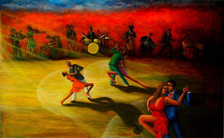 Impression of dancing music image