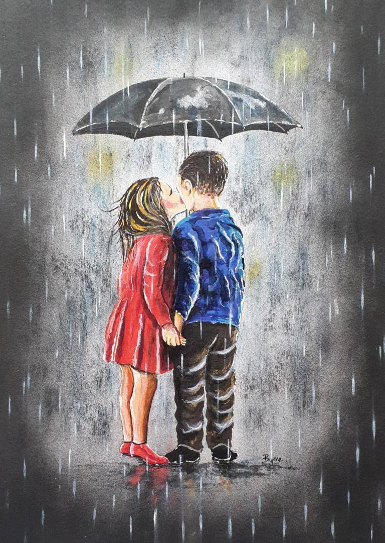 Kiss in the rain image