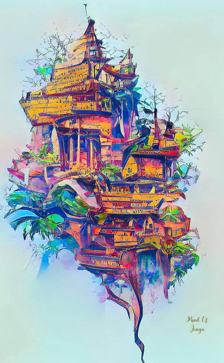 Floating temple image