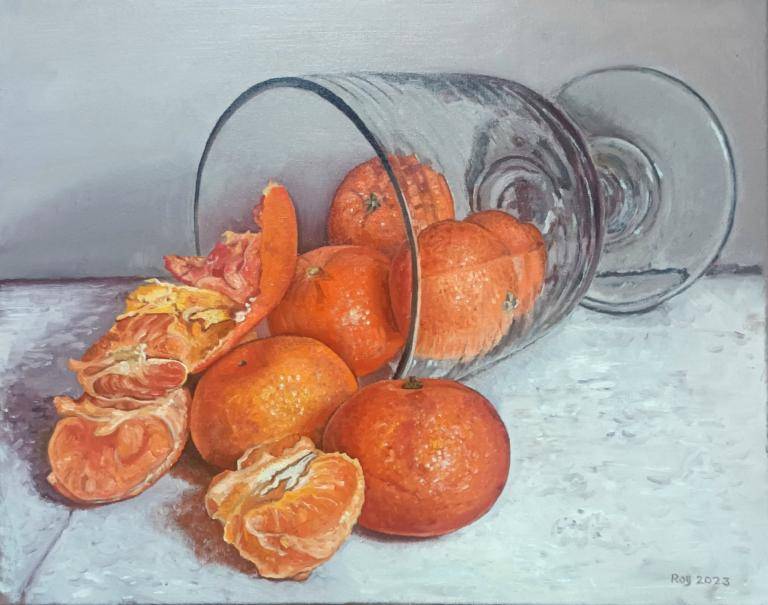 WHO KNOCKED OVER THE ORANGES?  image