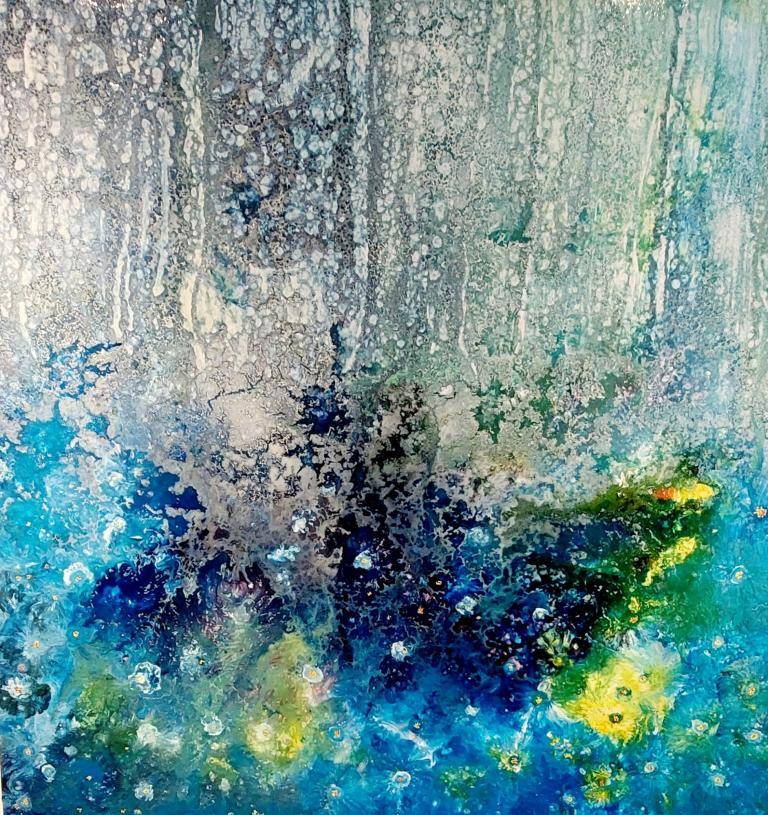 Blauw en geel image