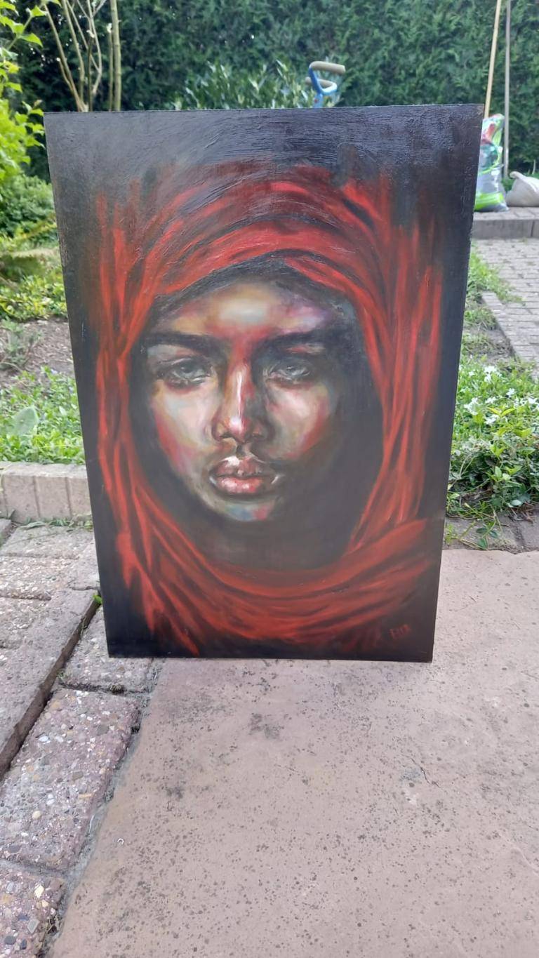 Onbekende vrouw met sluier image