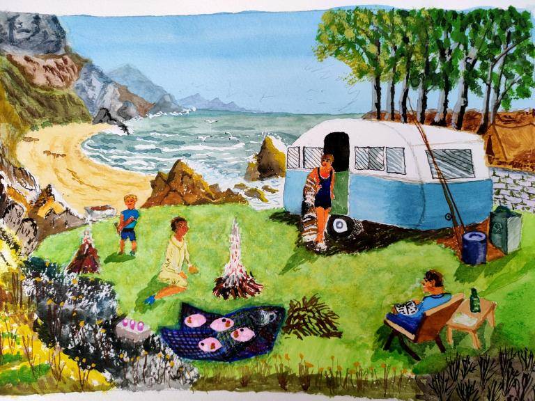 Caravanning at the Seaside image
