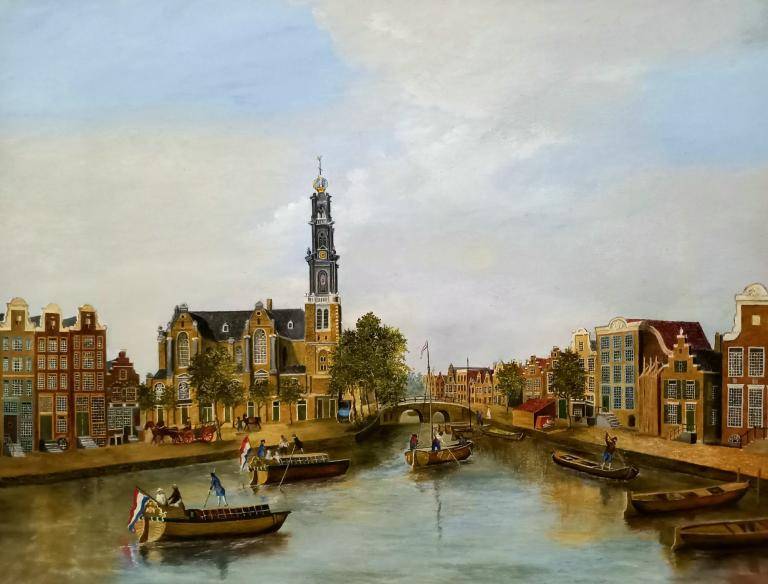 Historisch stadsgezicht van Amsterdam image