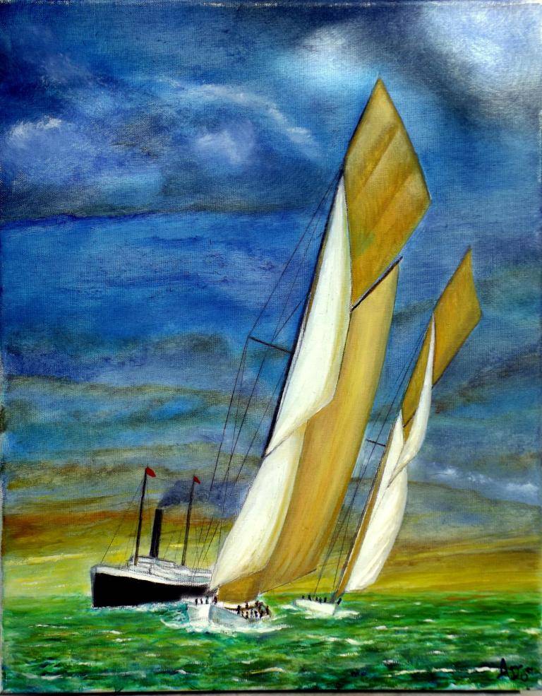 Sailing home image