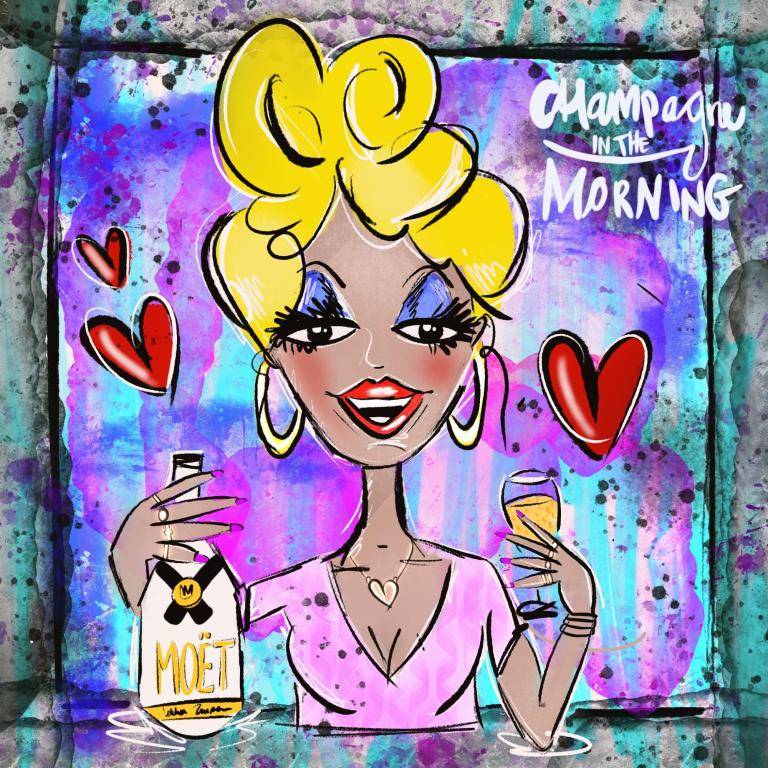 Champagne in the morning image