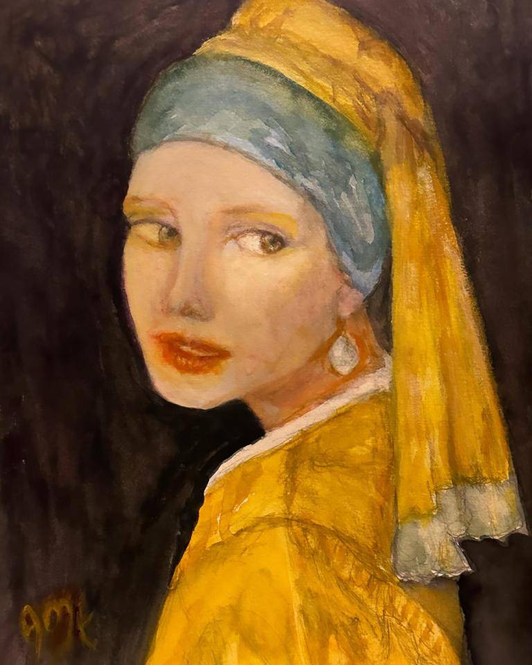 Girl with a pearl earring image