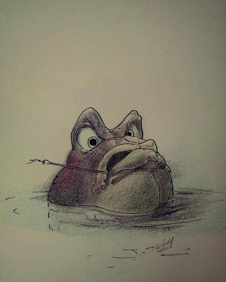 Angry fish. image
