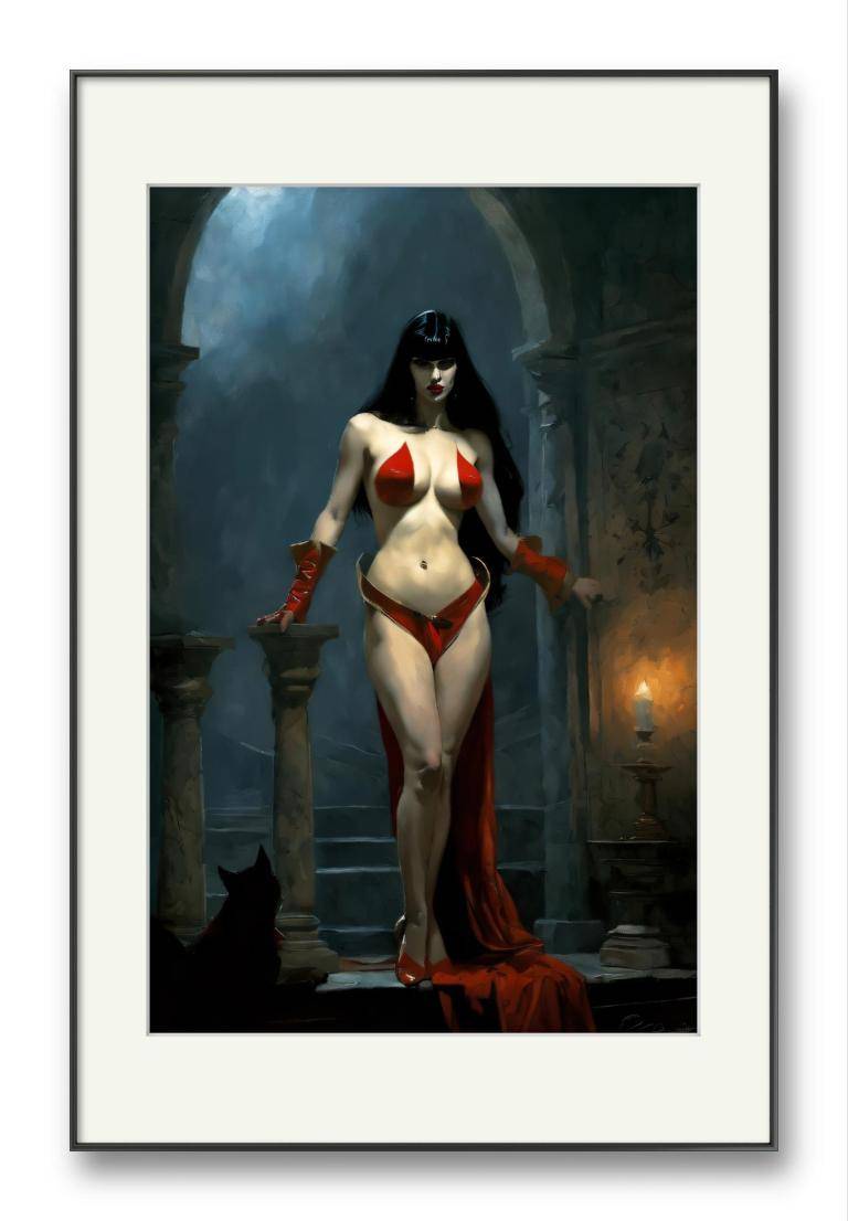 Vampirella in castle image