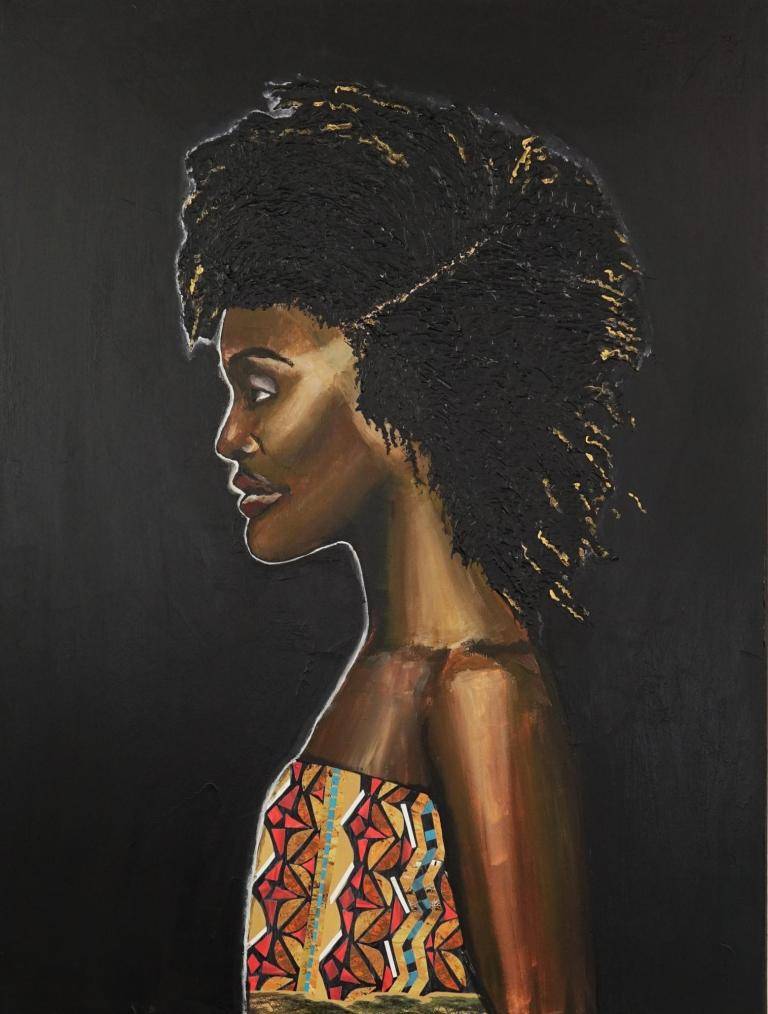 The woman with the Afro image
