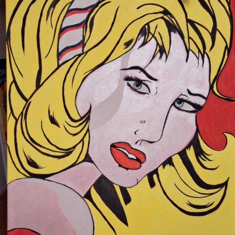 Popart vrouw image