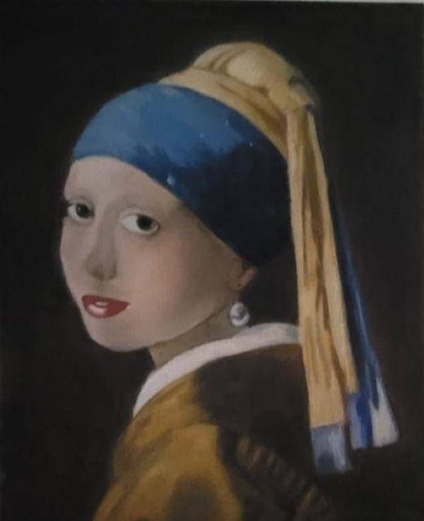 meisje met parel (Johannes Vermeer) image