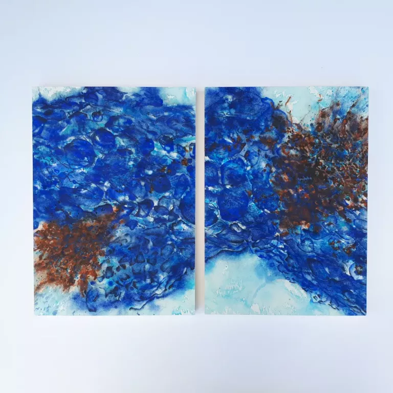 Abstract watercolor , tweeluik 2024.06.1&2 image