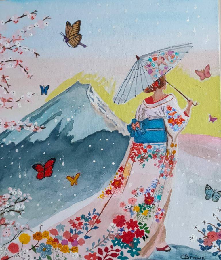 Japanese Lady in Kimono  image