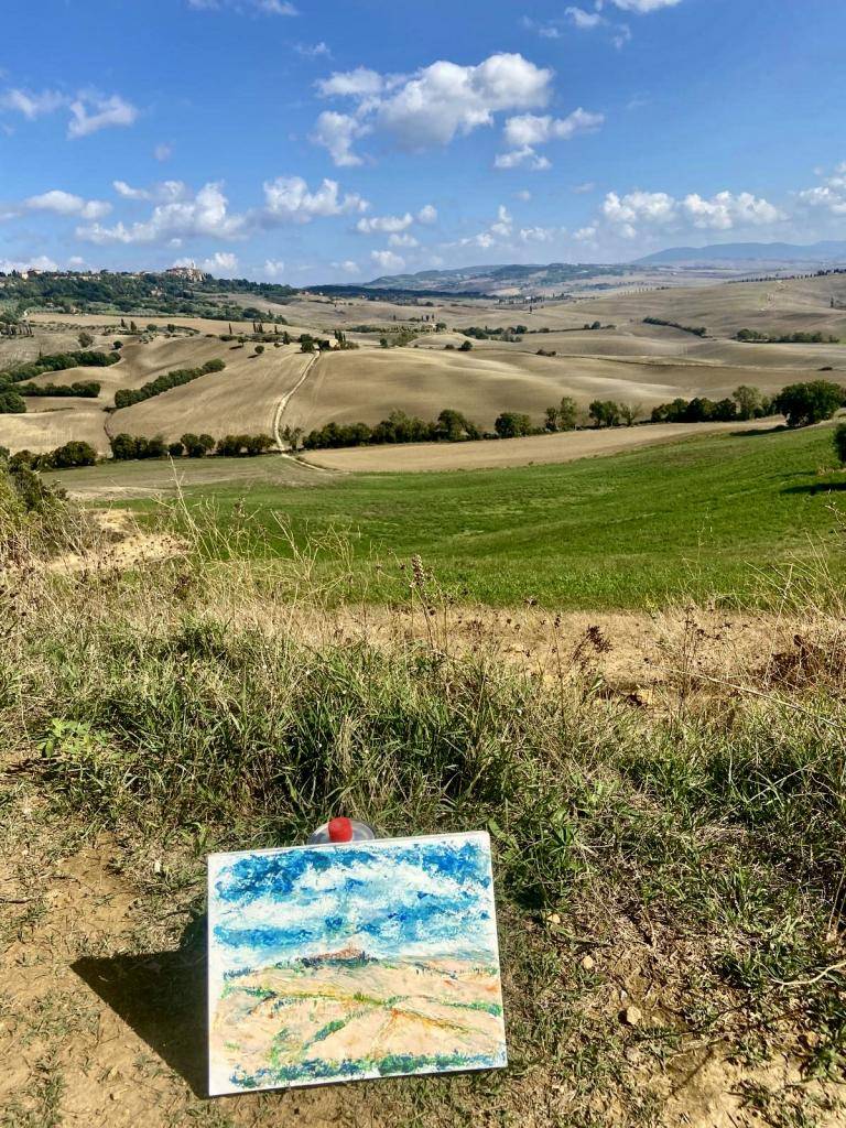 Landscape at Pienza, Tuscany image