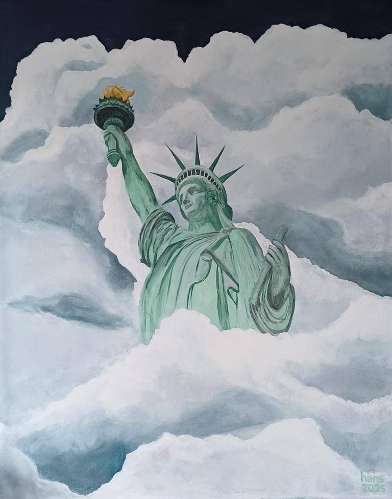 Liberty in the clouds image