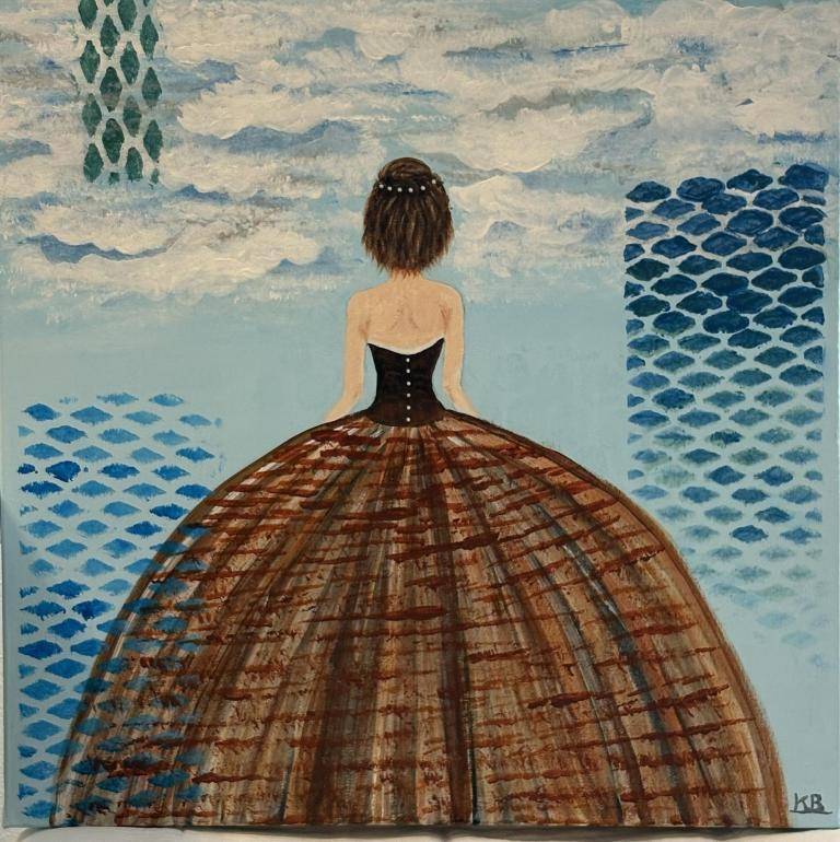 Meisje in de wolken image