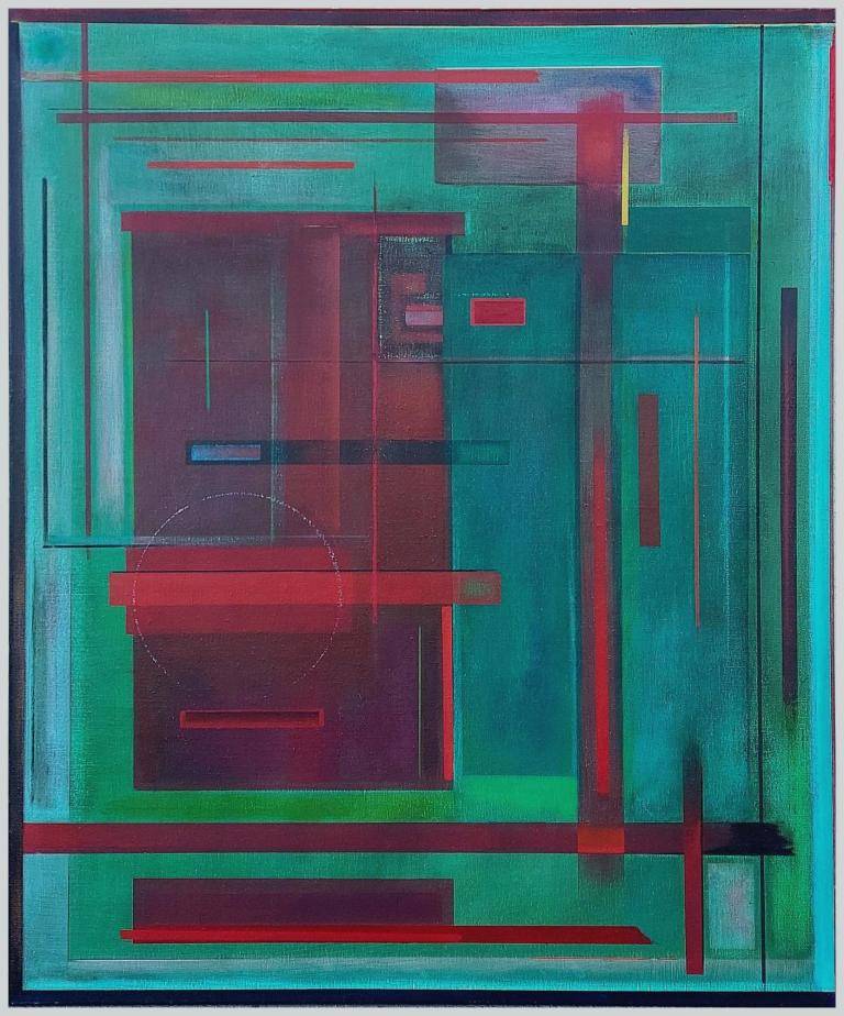 Red lines over and over again... image