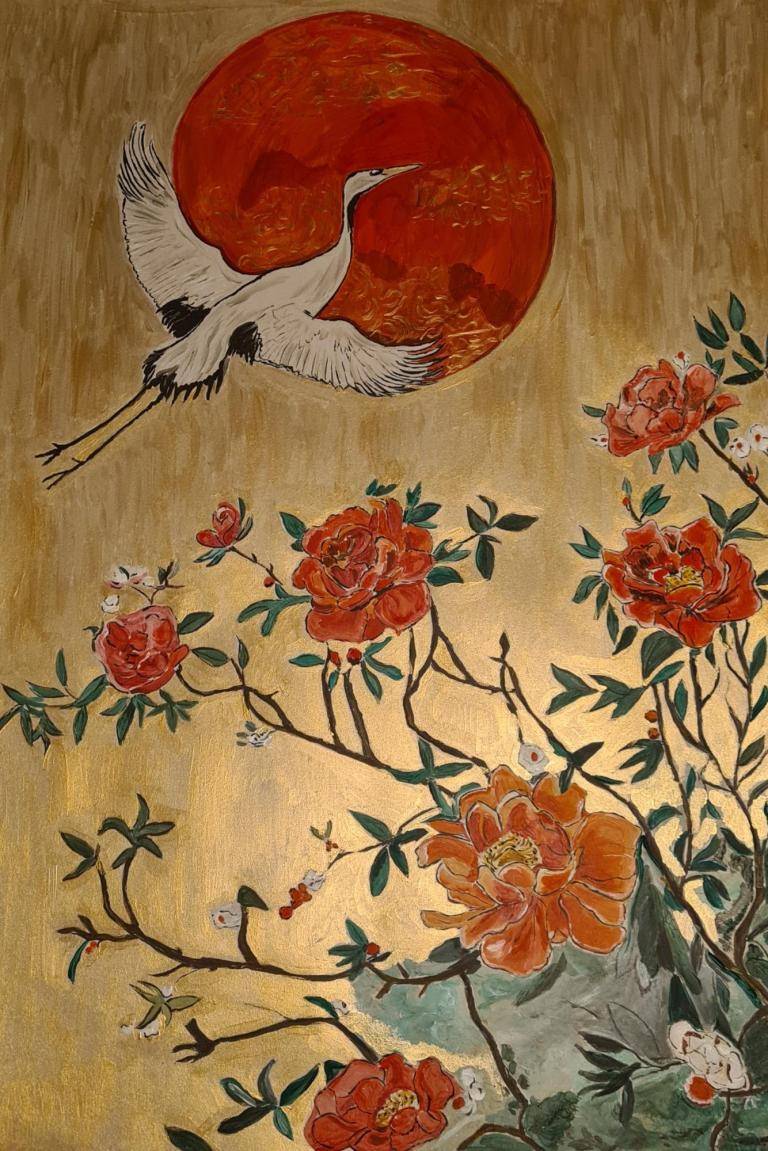 De gouden weg van rozen image