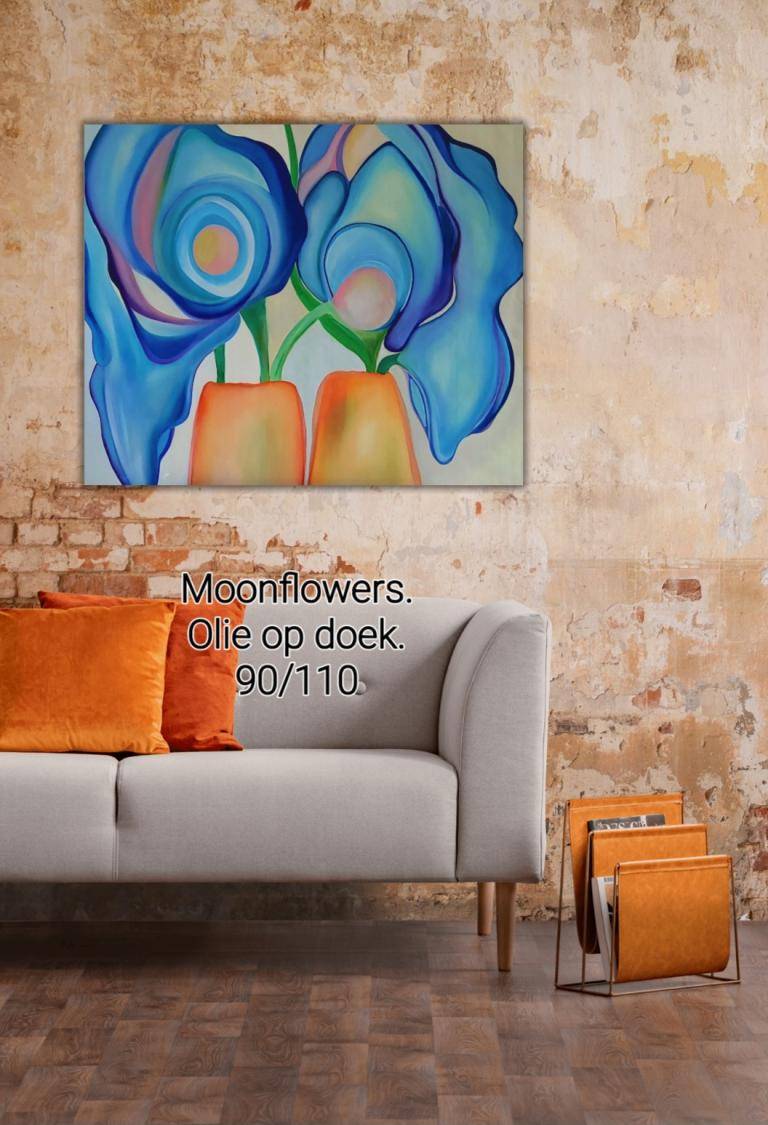 Moonflowers. image