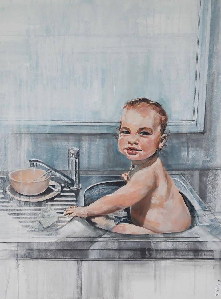 Kleindochter aan de vaat image