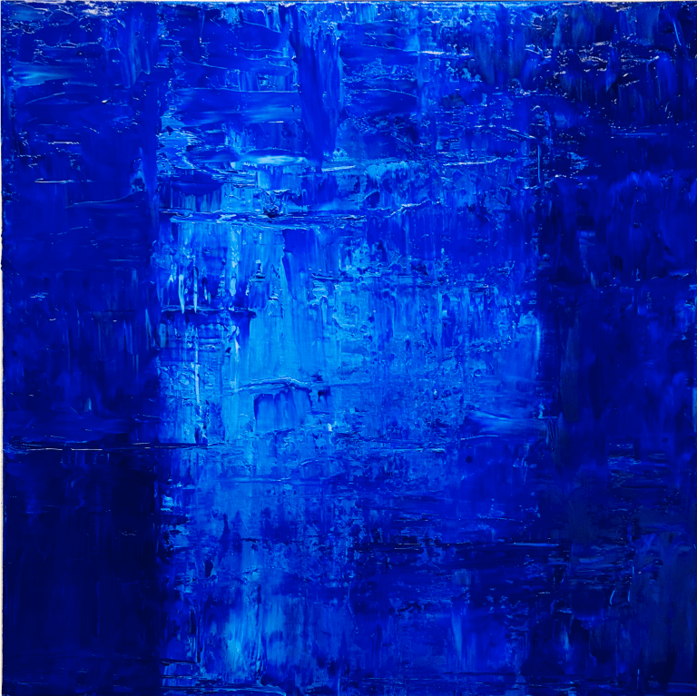 No. 11 Variation in Blue (palette-knife technique). image
