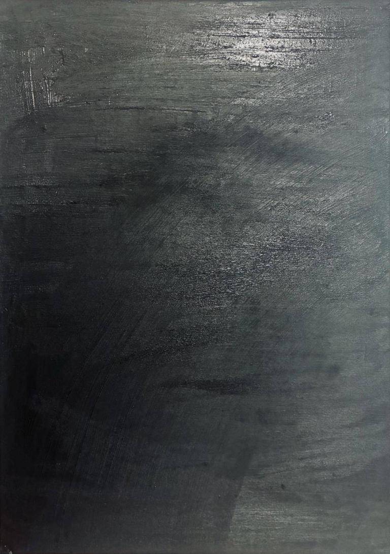 Earth and Oil Paint on Canvas, Black. Earth and Oil Paint · Oil on canvas · 2026 · 50 × 70 cm image